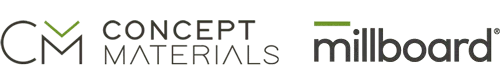 Concept Materials and Millboard composite decking and cladding logo