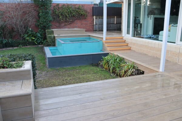 Malvern East project featuring composite decking Melbourne.