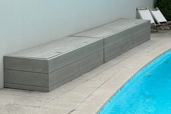 Deluxe Construction - Smoked Oak in creative decking solutions.