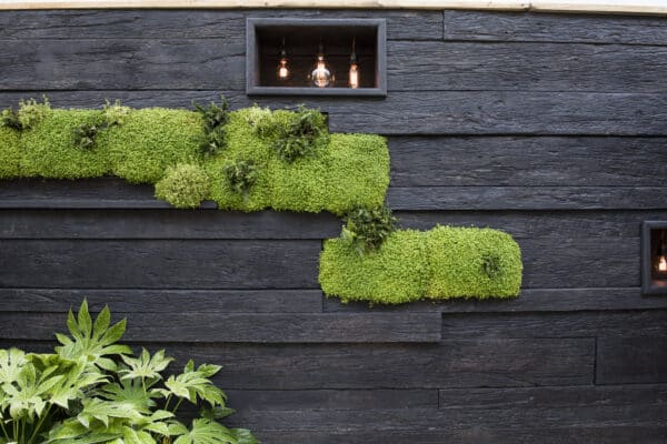 Integrating Contemporary Design Materials in garden space.