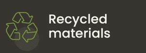 made from recycled materials icon by Concept Materials Composite Decking