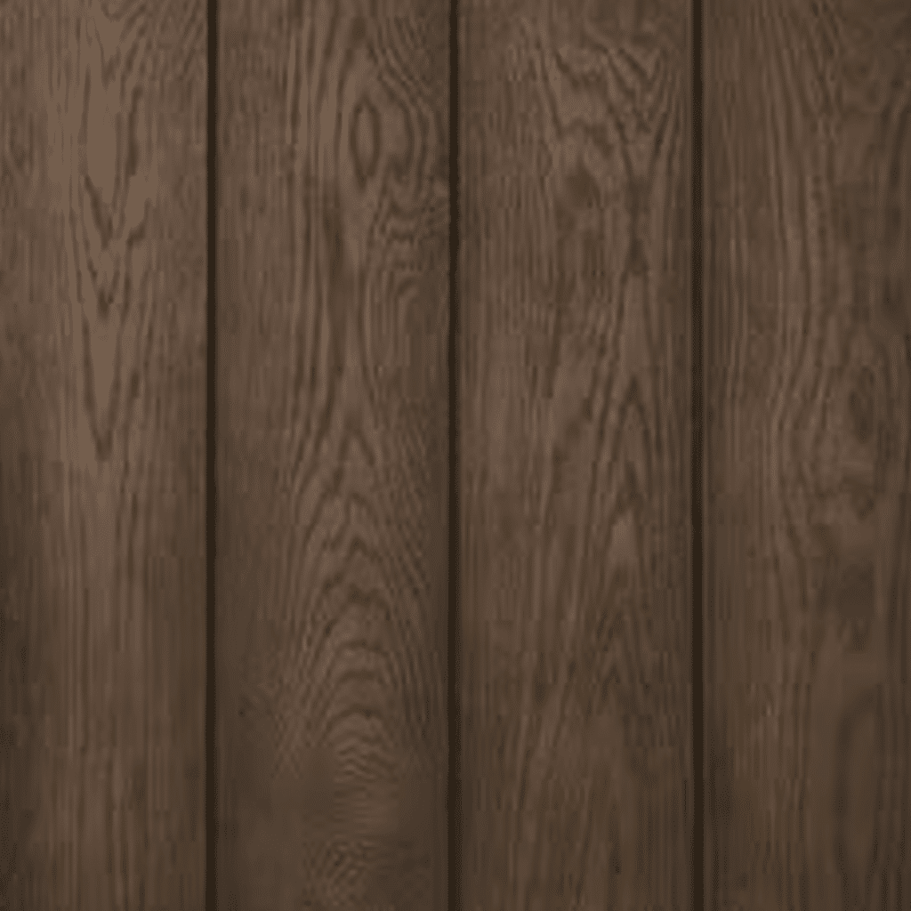 Close-up view of Millboard antique oak composite cladding
