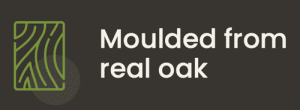 moulded from real oak icon by Concept Materials Composite Decking